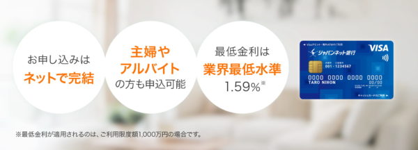 ジャパンネット銀行カードローン画像